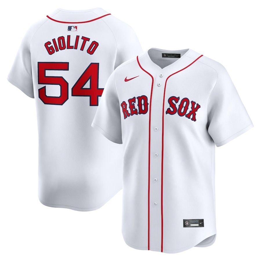 Men Boston Red Sox #54 Lucas Giolito Nike White Home Limited Player MLB Jersey->->MLB Jersey